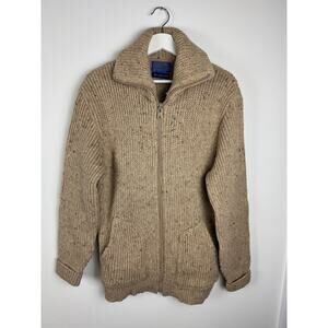 Vintage Pendleton Shetland Wool Long Cardigan Coat L